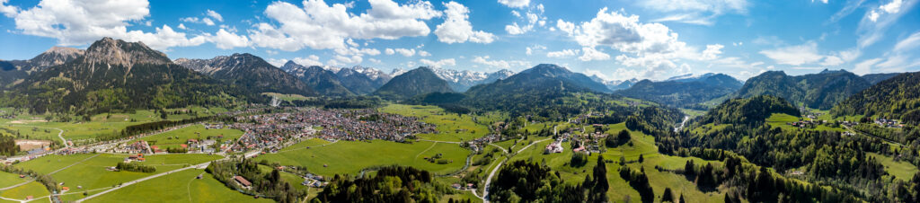 Allgäu Landschaft Alpen Luftaufnahme Sommer Oberstdorf