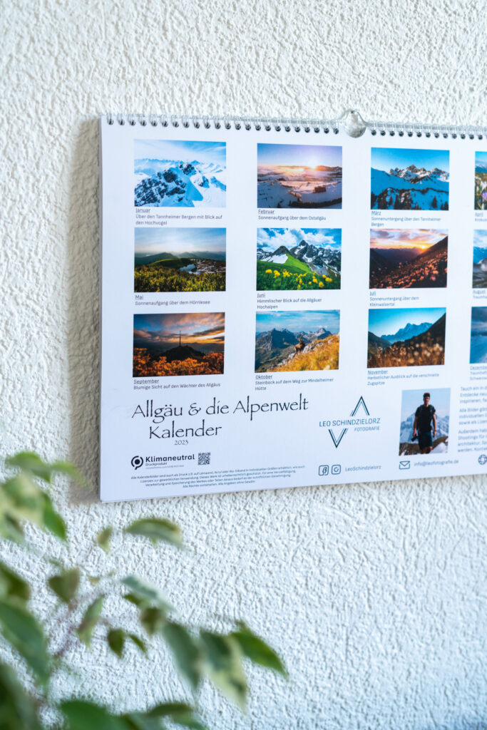 Allgäu Alpen Wandkalender A3 2022/23 Kalender