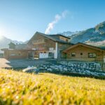 Blauer Himmel, Alpen, Berge, Allgäu, Ferienwohnung, Haus aus Holz